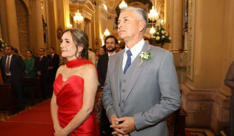  Marcela Valle y Ramón Zacarías papás de la novia.