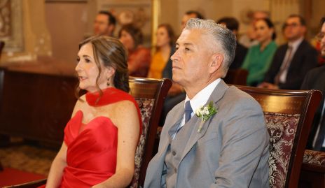  Marcela Valle y Ramón Zacarías papás de la novia.