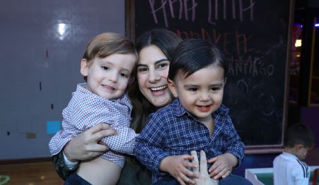  Lu Castelo con Diego y Alonso.