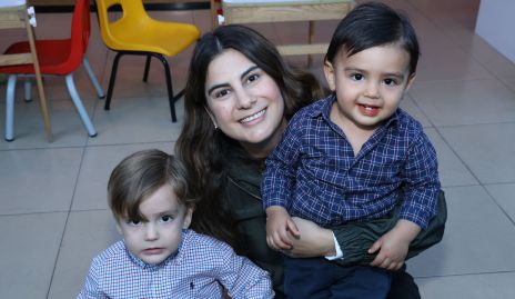  Lu Castelo con Diego y Alonso.