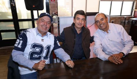  César Morales, Óscar Silos y Fernando Pérez.