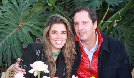  Sofía López y Jorge Morales, papá de la novia.