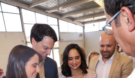  Alejandra Ascanio, Miguel Ruiz, Claudia Villasana y Santiago Villarreal con Joaquín Villarreal Villasana.