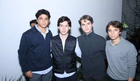  Mateo Hernández, Santiago Almazán, Gabriel Morales y Jacobo Manzur.