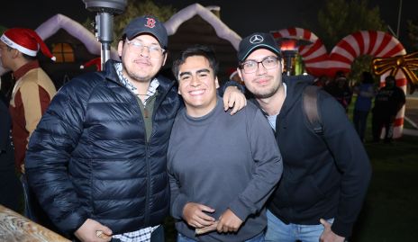  Miguel Ángel Puente, Daniel Sánchez y Manuel Barrón.