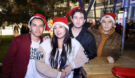  Kaled Gutiérrez, Karen Cruz, Carlos García y Rafael Tobías.