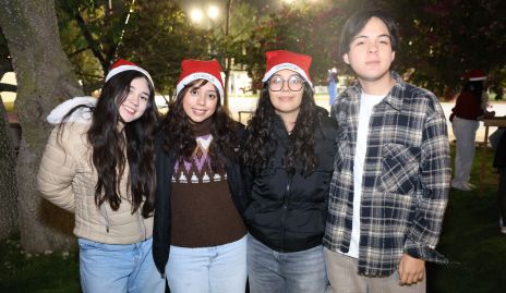  Abril Banda, Leslie Arriaga, Aylin Castillo y Luis Fuentes.