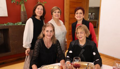  Mirna Bustillos, Silvia Esparza, Adela Martínez, Ana Villalobos y Chela Berrones.