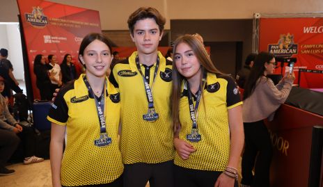  Roberta Nava, Santiago Lozano y Sofía Velasco.