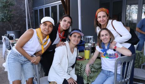  Lorena Torres, Isabel Elizondo, Yolanda Pérez, Malena Zardain y Mariana Calvillo.