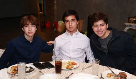  David Galarza, Pablo Martínez y Carlos Barragán.