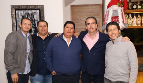  Mauricio Ruiz, Juan Pablo Torres, René Díaz, Fernando Güemes y Toño Rodríguez.