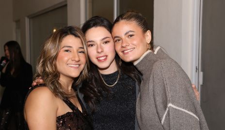 Montse Faz, Mariana Navarro y Fantine Abud.