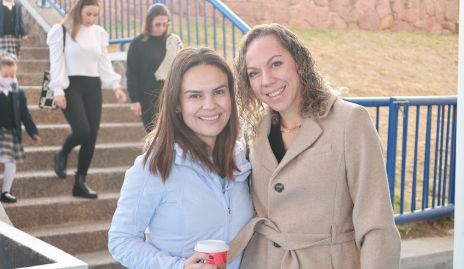 Ale Díaz de León y Marcela Guevara.