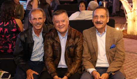  José Luis Suazo, Daniel Sánchez y Guillermo Rivera.