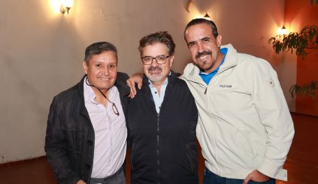  Oscar Hinojosa, Jorge Lozano y Claudio Valle.