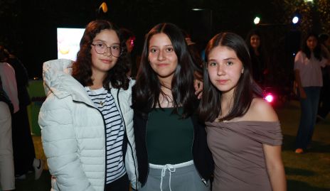  Natasha Flores, Mayte Lastras y Renata Preciado.