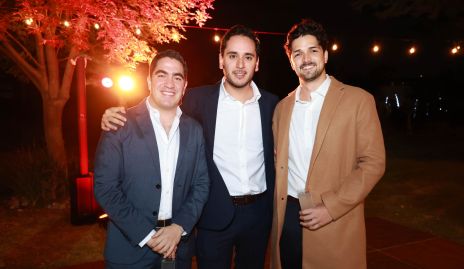  Vicente Azcona, Juan Pablo Chevaile y Óscar Vera.