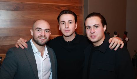  Guillermo Pizzuto, Rodrigo Navarro y César Flores.