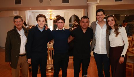  Enrique Martens, Marcelo Torre, Emilio Gutiérrez, Benjamín Portales, José Cabrera y María Cueli.