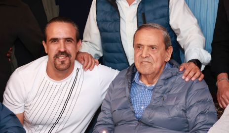  Claudio Valle con su papá Gabriel “Pinto” Valle.