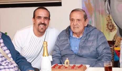  Claudio Valle con su papá Gabriel “Pinto” Valle.