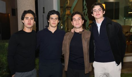  Joaquín González, Marcelo Lozano, Carlos de los Santos y Gabriel de la Maza.