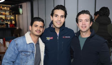  Oscar Cabrera, Mauricio Tobías y Daniel Granado.