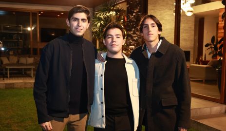  César Espinosa, Mateo Ayala y Luis Ávila.