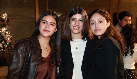  Sofía Navarro, Claudia Vega y Fernanda Espinosa.