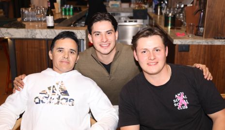  Rubén Leija, Mariano Echavarría y Diego Moreno.