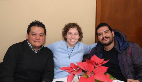  Claudio Zapata, Bárbara Zúñiga y Rito Medellin.
