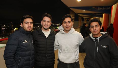  Diego Valenzuela, Gabriel Ríos, Emiliano Quintero y Alex González.