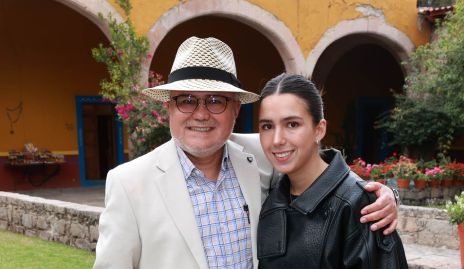  Erasto Aldrett con su hija Ana Sofía.