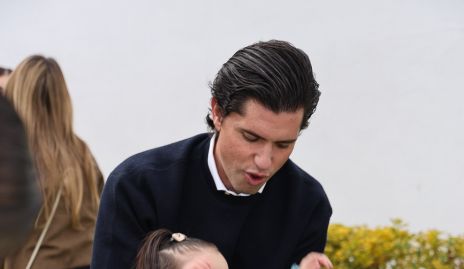  Gerardo Serrano con su hija Triana.