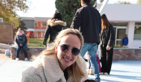  Ángeles Mahbub con su hijo Santiago y su mascota Cajeta.