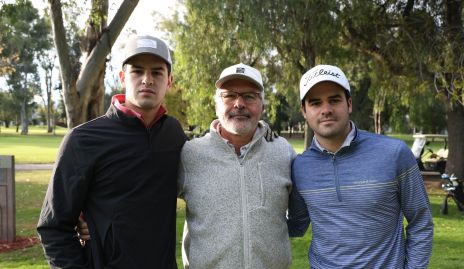  Jerónimo Gómez con sus hijos Diego y Jero.