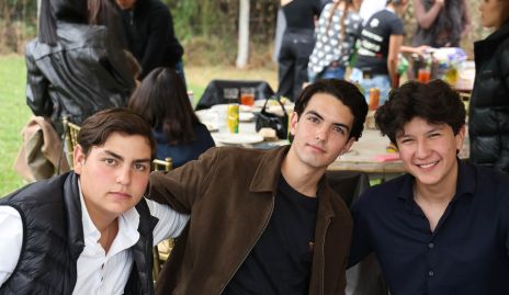  Juan Pablo González, Iker Viramontes y Marcelo Aguilar.