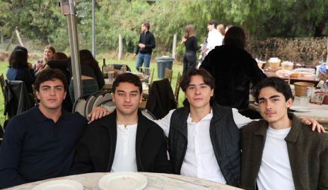  Omar Feres, Arturo Payán, Gael Cárcova y Mateo Moyano.