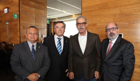  José Homero Garza, Luis Gerardo Ortuño, Jaime Chalita y José Mario de la Garza.