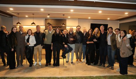  Xavier Castro y Puy Galán celebrando su cumpleaños.