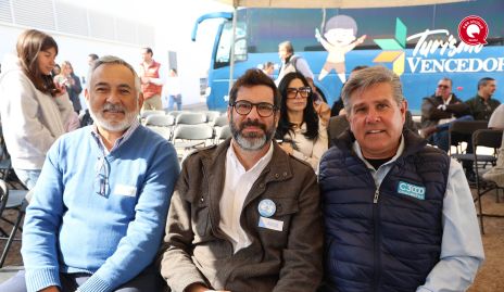  Juan Carlos Alvarado, Bernardo Reynoso y Galo Galván.