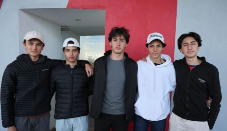  Omar Colorado, Emilio García, Enrique Gama, Franco Bravo y Rodrigo Cano.