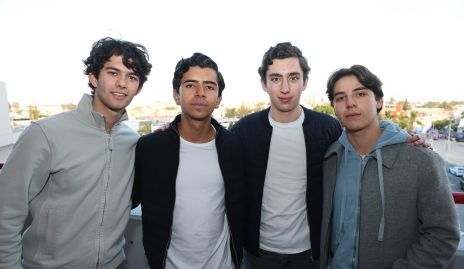  Santiago Castanedo, Mario Velis, Mateo Conde y Demetrio Rivera.