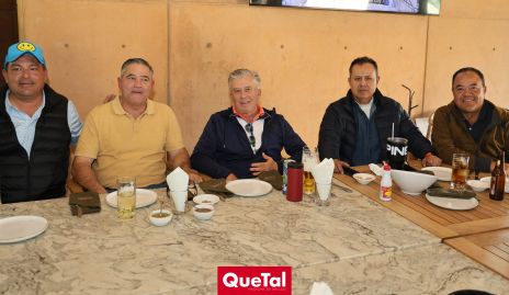  Pepe Maza, Oscar González, Jorge Gómez, Toño Gutiérrez y Alejandro Aguillón.