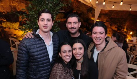  Leopoldo Córdova, Sebastián Amparán, Ceci García e Ilse Lázaro.