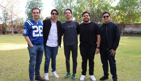  Mauricio Musa, Diego Acosta, Luis Miguel Martell, Abraham Martell y Alfredo Enríquez.