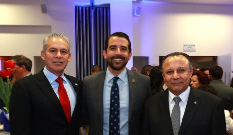  Polo Stevens, Rubén Guajardo y Fernando Díaz de León.