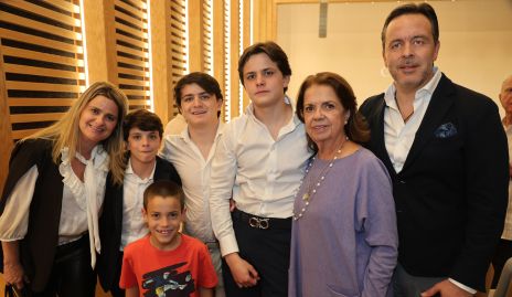 Ale Celis, Nicolásm Santiago y Xavier Castro, Rosario Sánchez y Xavier Castro de la Maza.