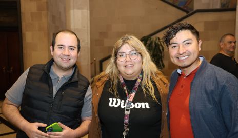  José Javier Mora, Itzel Torres y Julio Zavala.